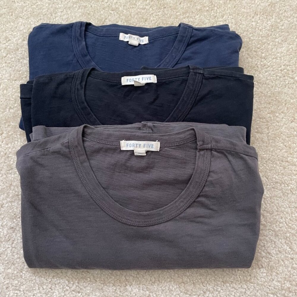 Huckberry Forty Five Slub Pocket T-shirt - XL - Bundle of 3